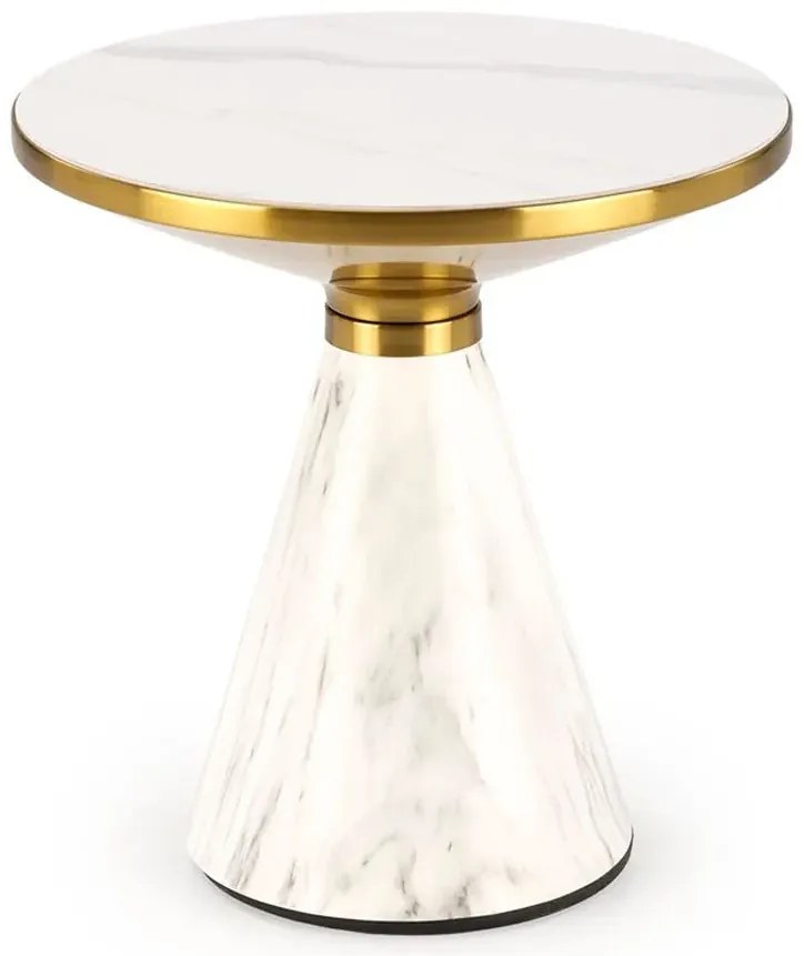 Nowoczesny biały stolik kawowy F4-D26