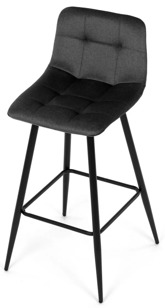 Zestaw krzeseł barowych B-X7015 GREY2, 4 szt.