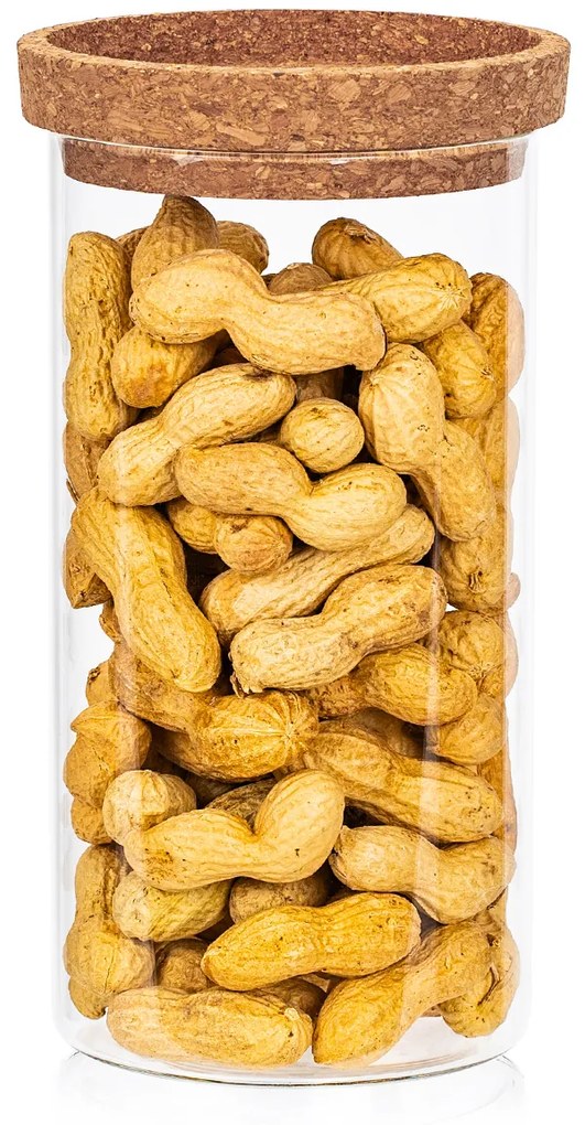 4Home Szklany pojemnik do żywności z pokrywką Cork, 1000 ml, 1000 ml