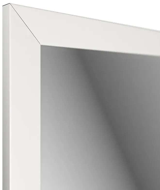Białe prostokątne lustro stojące K8-C04