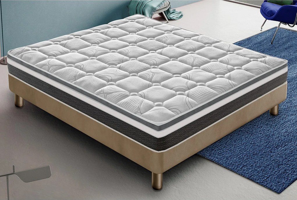 Materac piankowy 180x200 cm Pianka memory Grubość 20 cm Wysoka gęstość