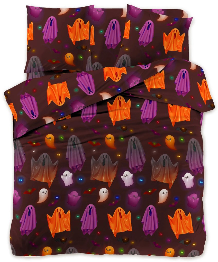 PrzytulneMieszkanie.pl PrzytulneMieszkanie.pl Pościel z mikrofibry SPOOKY SOIREE czarna Rozmiar pościeli: 2 szt 70 x 80 cm | 200 x 220 cm