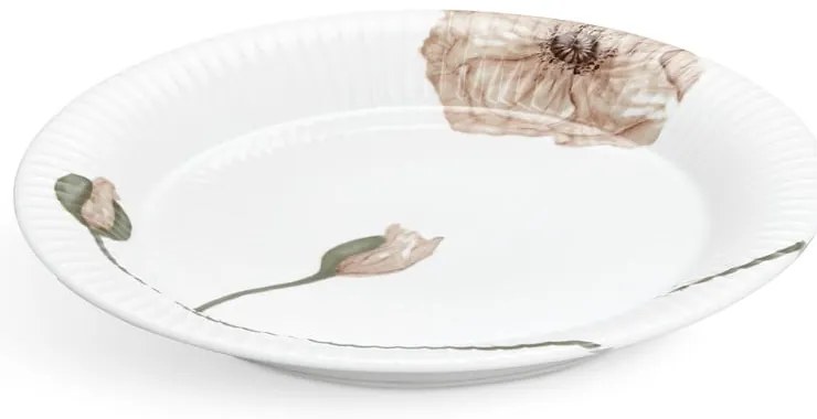 Biały porcelanowy talerz Kähler Design Hammershøi Poppy, ø 27 cm