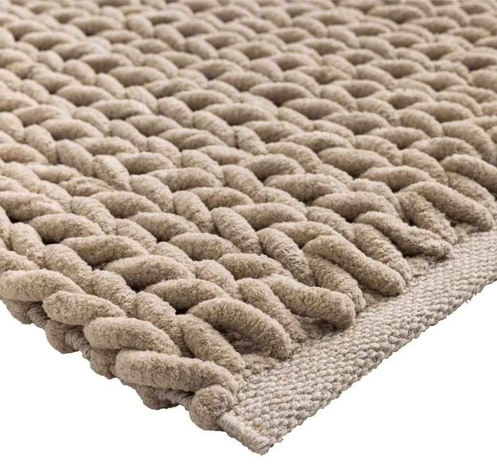 Jasnobrązowy dywanik łazienkowy 50x80 cm Ariel – douceur d'intérieur