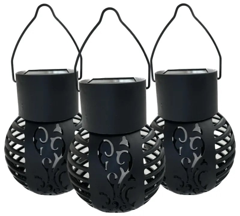 Solarne lampy zewnętrzne zestaw 3 szt. (wysokość 9 cm) – Garden Pleasure