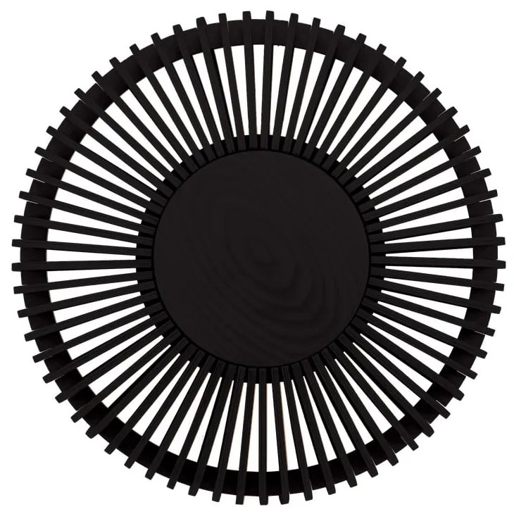 Czarna lampa sufitowa z litego drewna dębowego ø 35 cm Clava Up – UMAGE