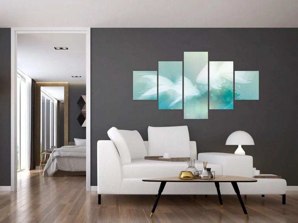 Obraz - Rybki (125x70 cm)