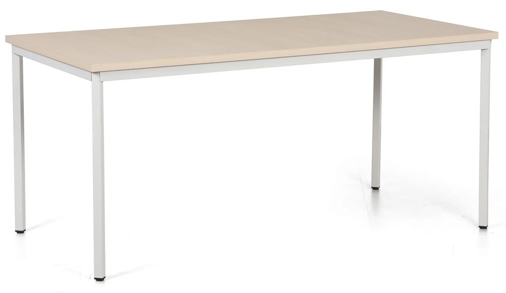 Stół do jadalni TRIVIA, szara konstrukcja, 1600  x  800 mm, brzoza