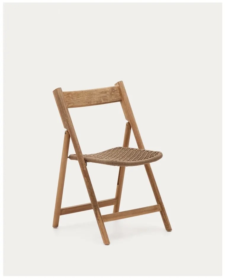 Brązowe drewniane krzesło ogrodowe Dandara – Kave Home