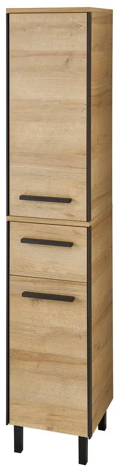 Niska/wisząca szafka łazienkowa w dekorze dębu w naturalnym kolorze 72x30 cm Quickset 395 – Pelipal