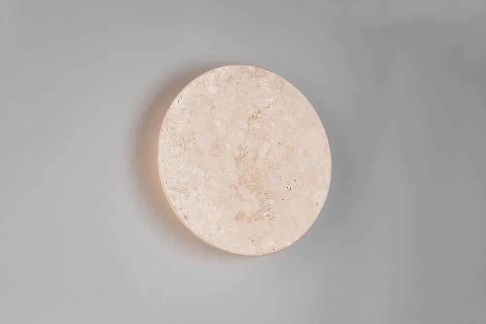 Kamienny kinkiet LED ze ściemniaczem w matowym białym kolorze Bobbin – Trio Select