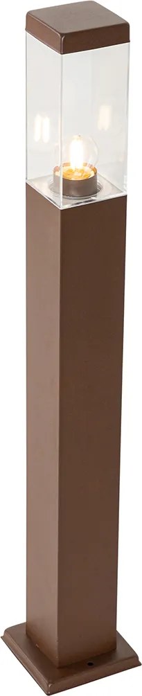 Inteligentna lampa zewnętrzna słupkowa rdzawobrązowa 80 cm z WiFi P45 - Malios