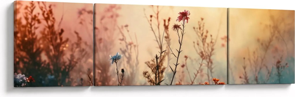Obraz - Dzikie kwiaty (170x50 cm)