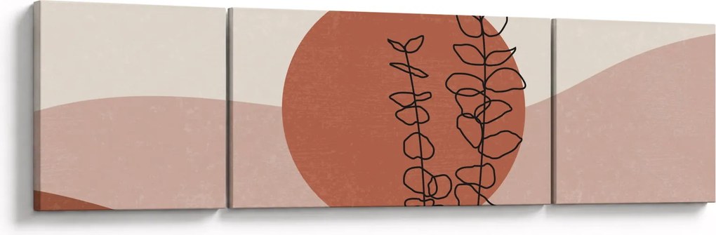 Obraz - Boho leaves N⁰1 (170x50 cm)