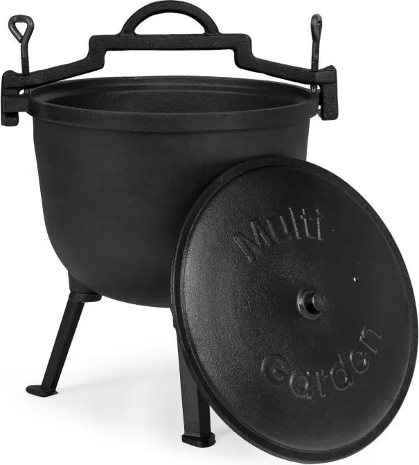 Kociołek żeliwny 15 L na ognisko z pokrywą VK15L