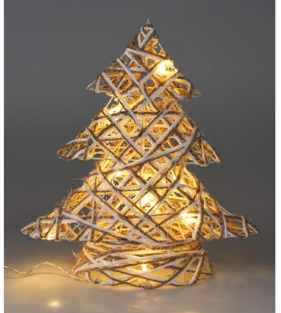 Choinka świąteczna LED szary, 30 cm