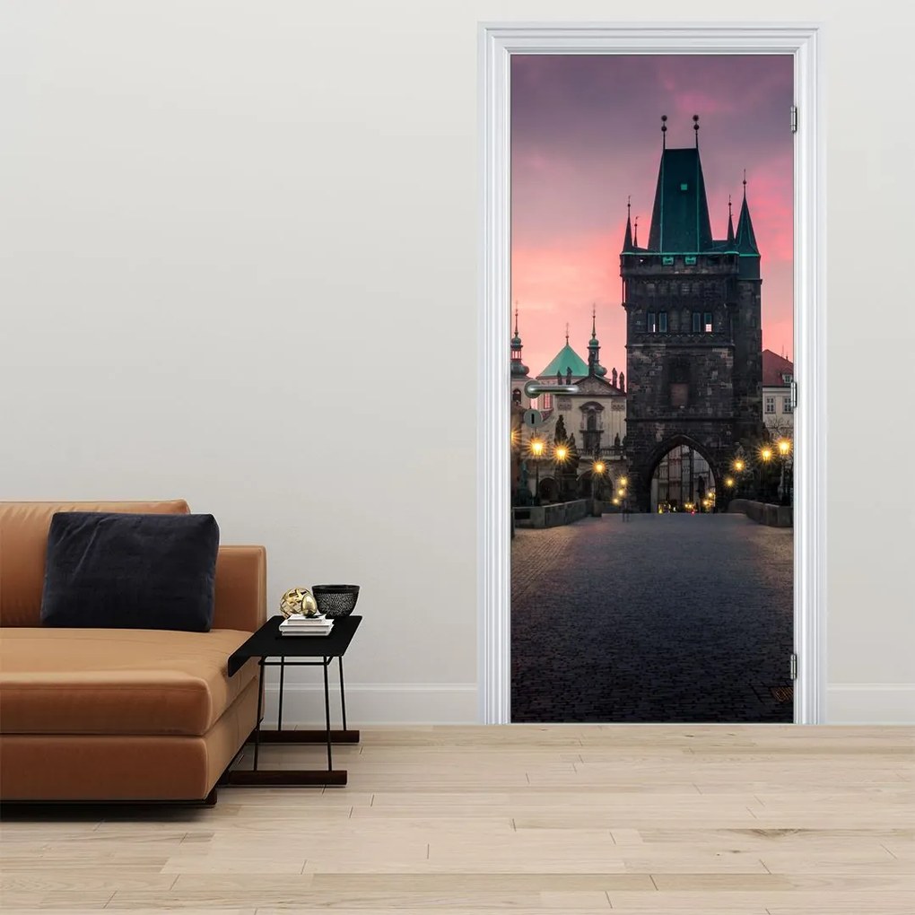 Fototapeta na drzwi - Na Moście Karola (95x205cm)