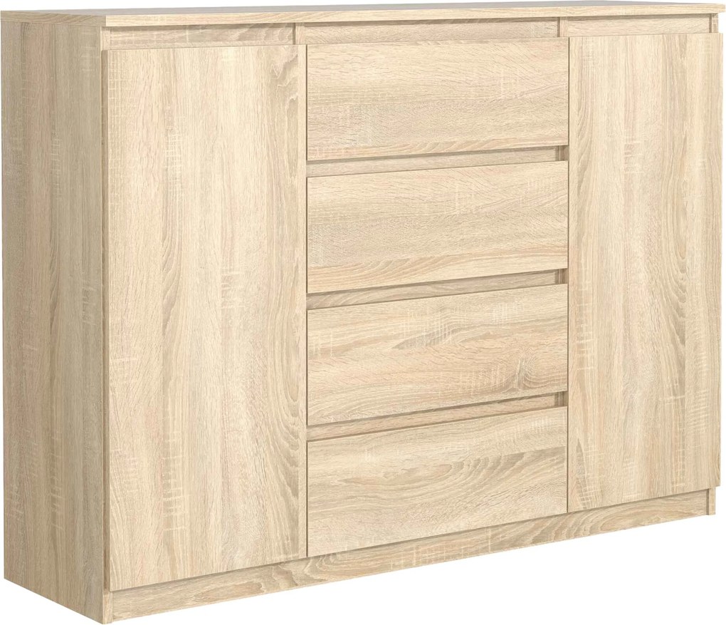 Komoda NUDO 138,5 cm do Salonu Sypialni Dąb sonoma