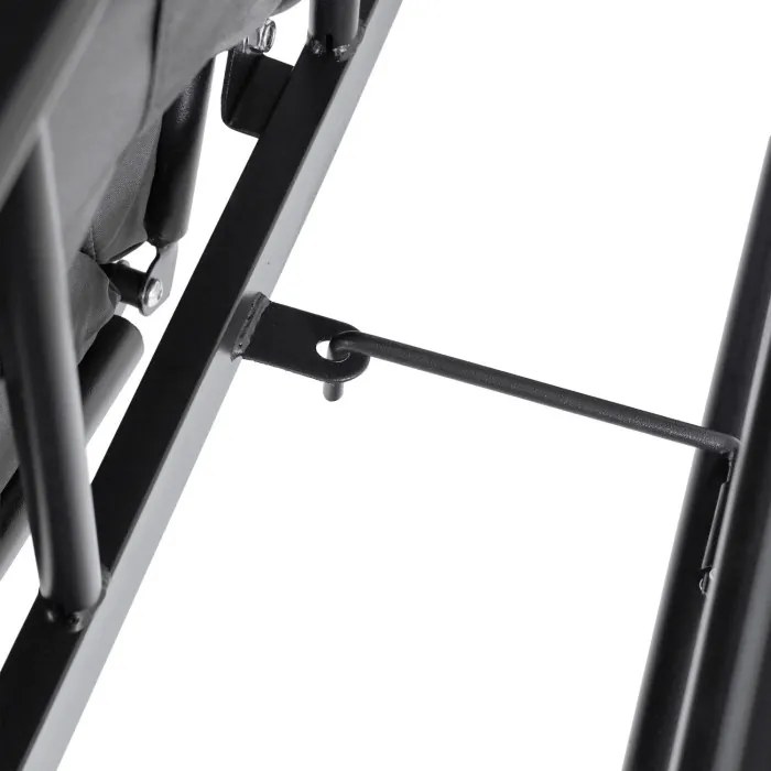 Huśtawka Ogrodowa CARMEN Szara/Czarna Nowoczesna