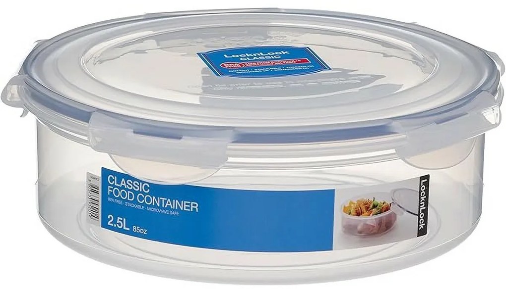 LOCKnLOCK Pojemnik na żywność okrągły 2,5 l, 24 x 8 cm