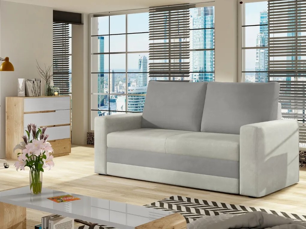 Rozkładana sofa 2-osobowa WAVE DUO, szara