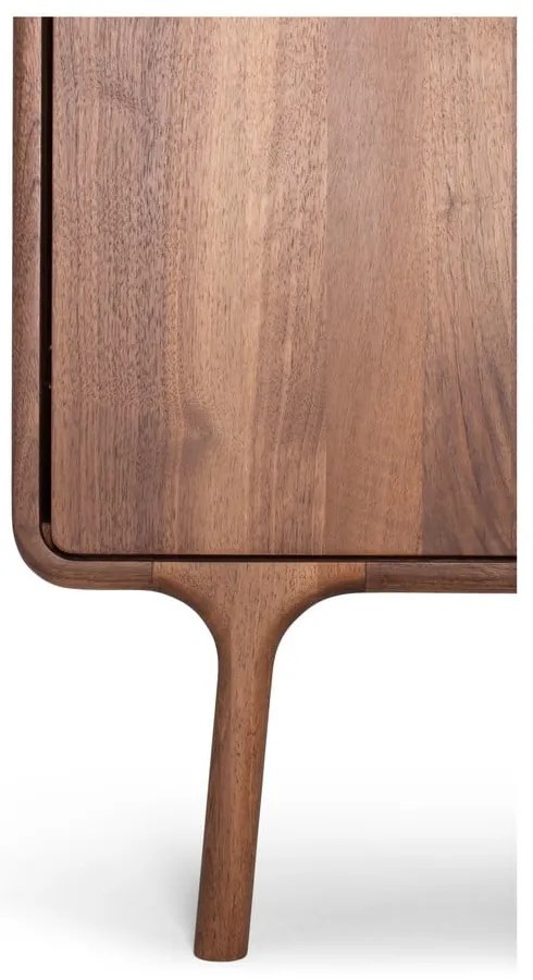 Brązowa komoda z litego drewna orzechowego 90x110x45 cm Fawn – Gazzda