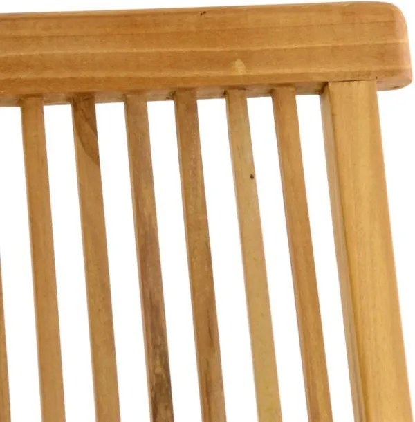 DIVERO Zestaw 4 składanych krzeseł ogrodowych z drewna tekowego