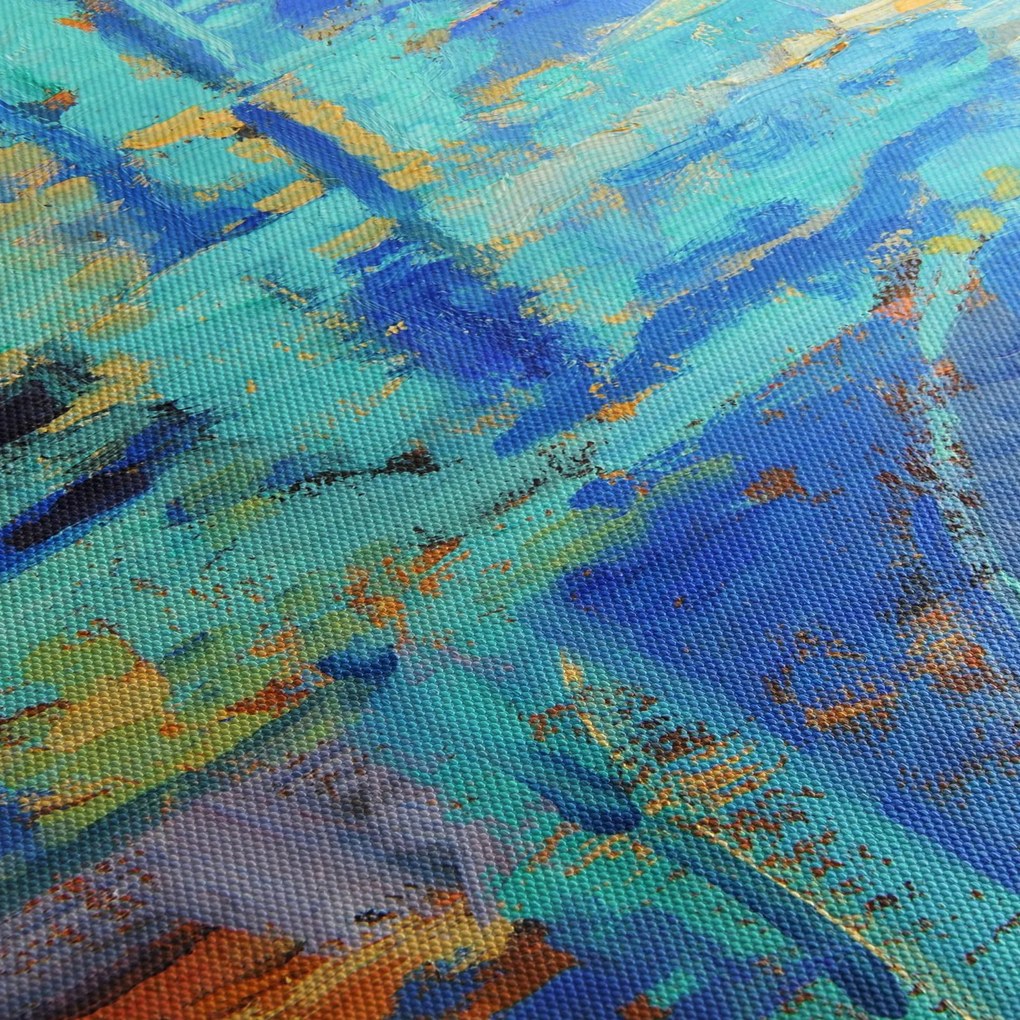 Obraz - Abstrakcyjny obraz olejny (125x70 cm)