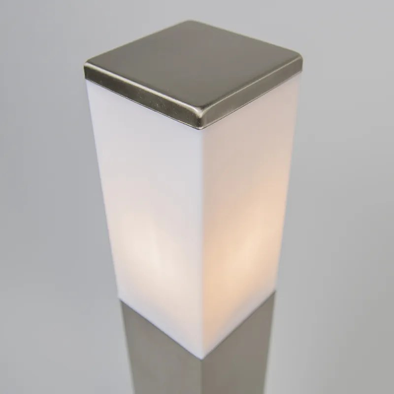 Inteligentna lampa zewnętrzna 80 cm stal z WiFi P45 - Malios