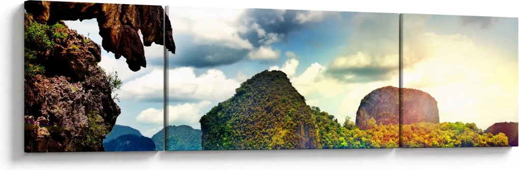 Obraz - Zatoka Phang Nga (170x50 cm)