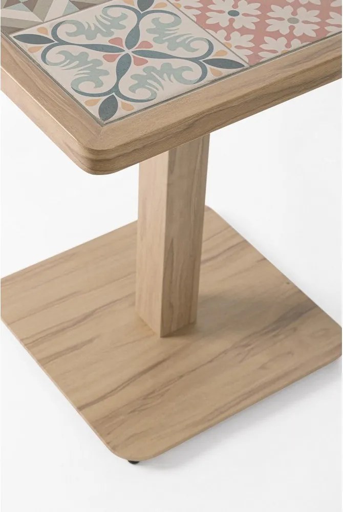 Stalowy stolik ogrodowy 73x73 cm Kalimera – Bizzotto