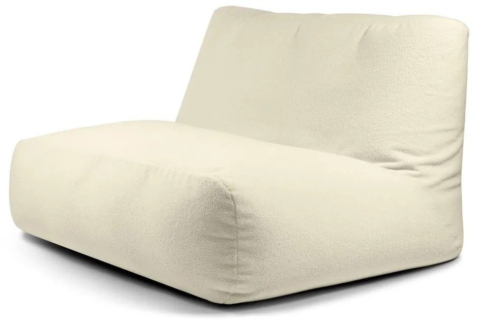 Kremowy worek do siedzenia z materiału bouclé Sofa Tube – SLOWDOWN
