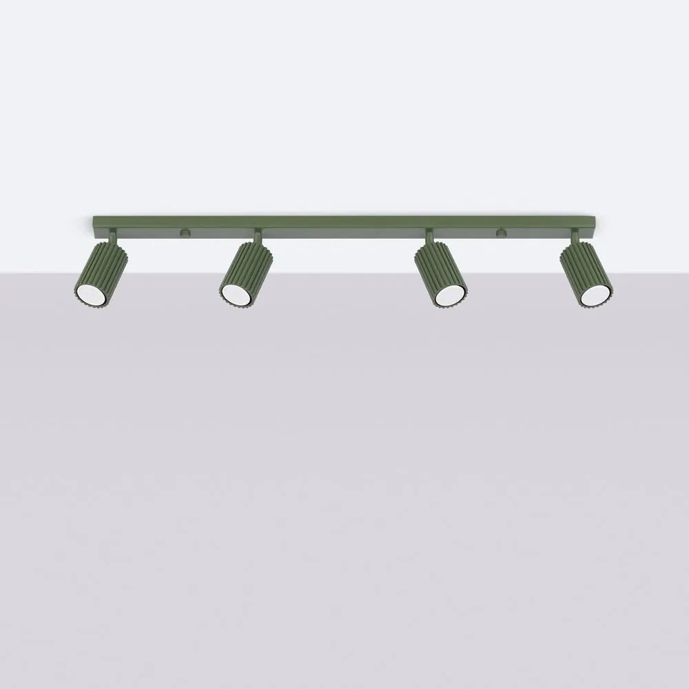 Zielona lampa punktowa 6,5x81 cm Gleam – Sollux