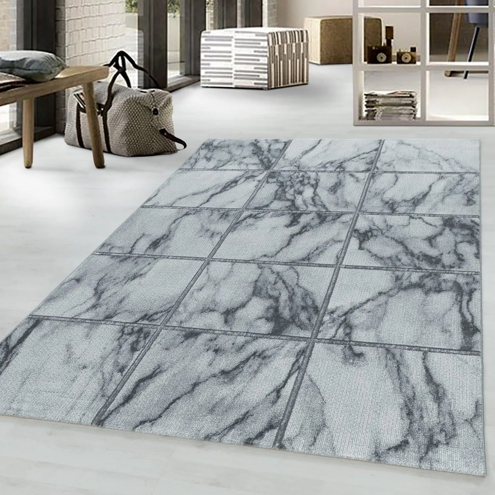 Dywan ekskluzywny Naxos marmur szary 140 cm x 200 cm