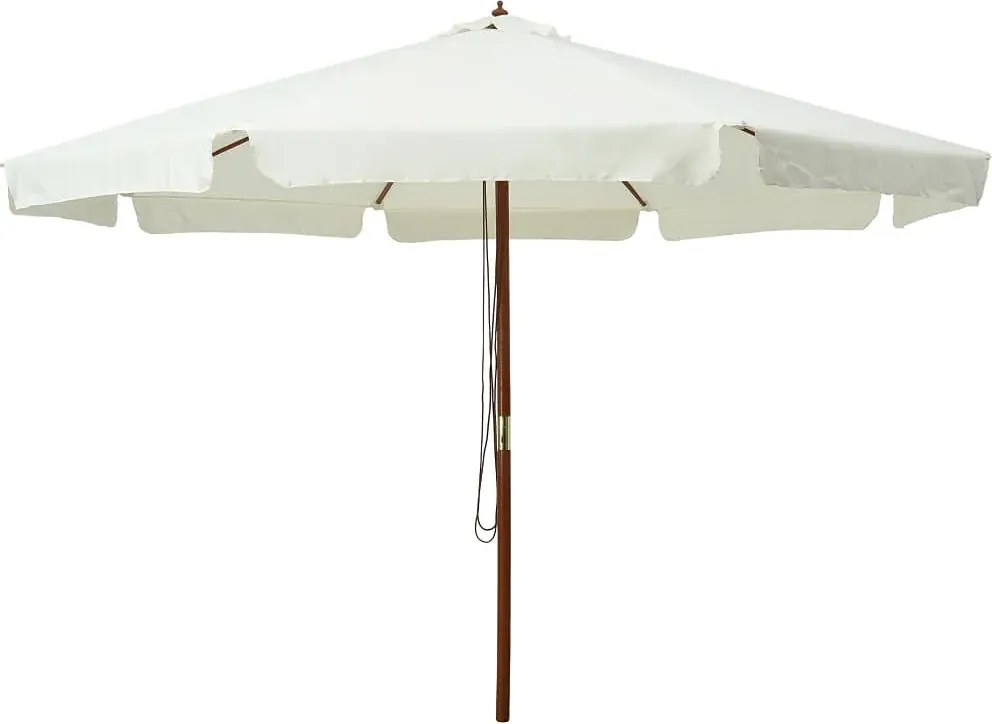 Klasyczny parasol ogrodowy piaskowa biel E3-K30