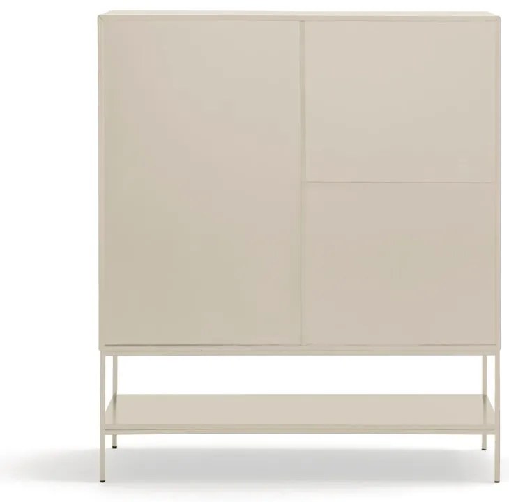 Kremowa szafka 120x140x45 cm Platt – Teulat