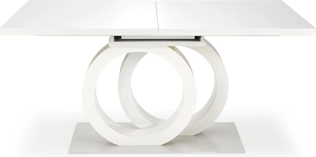 Lakierowany biały stół rozkładany Galardo