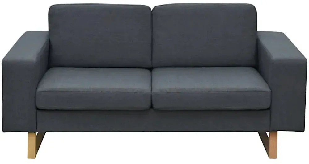 Ciemnoszara 2-osobowa sofa - Drofas