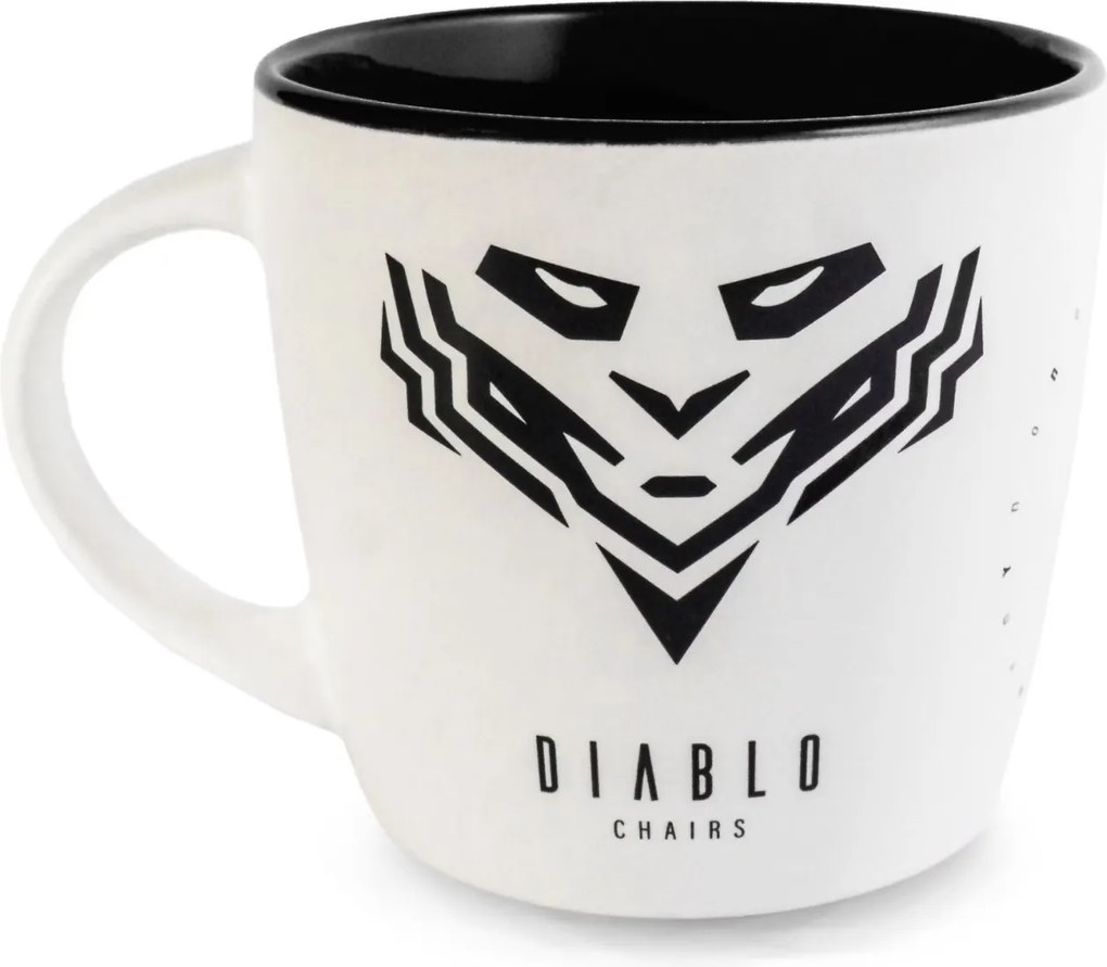 Kubek Diablo biało-czarny