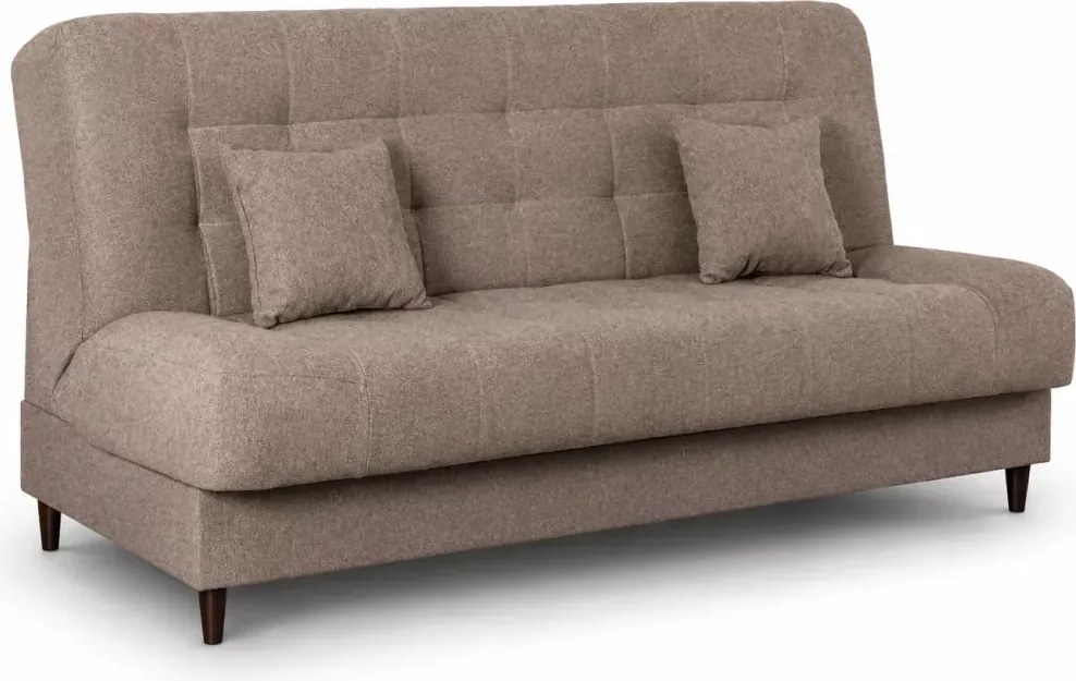 Sofa Dornis rozkładana z funkcją spania i pojemnikiem – nowoczesna tkanina Polaris