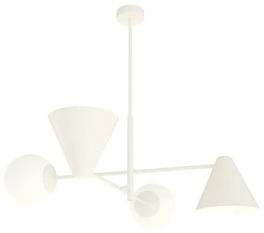 Biała lampa sufitowa w stylu loftowym - D140-Upin