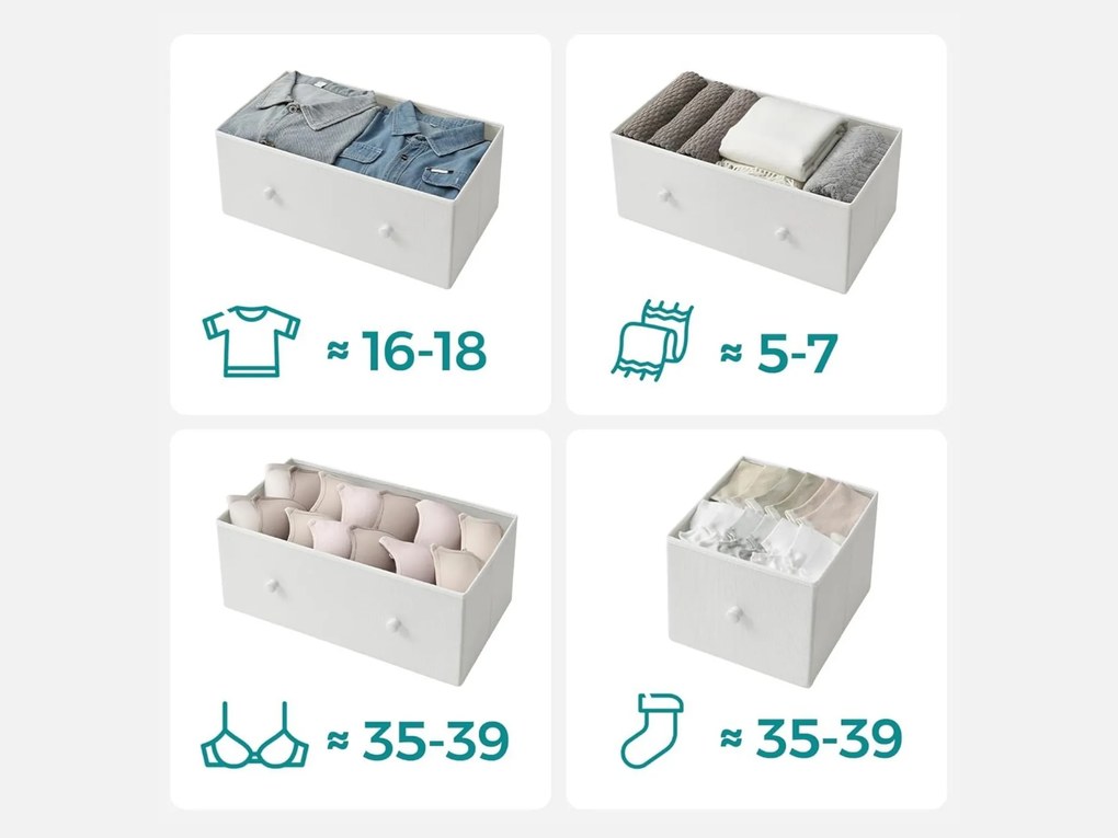 Komoda z szufladami HALLY 53x93 cm, dąb/biały