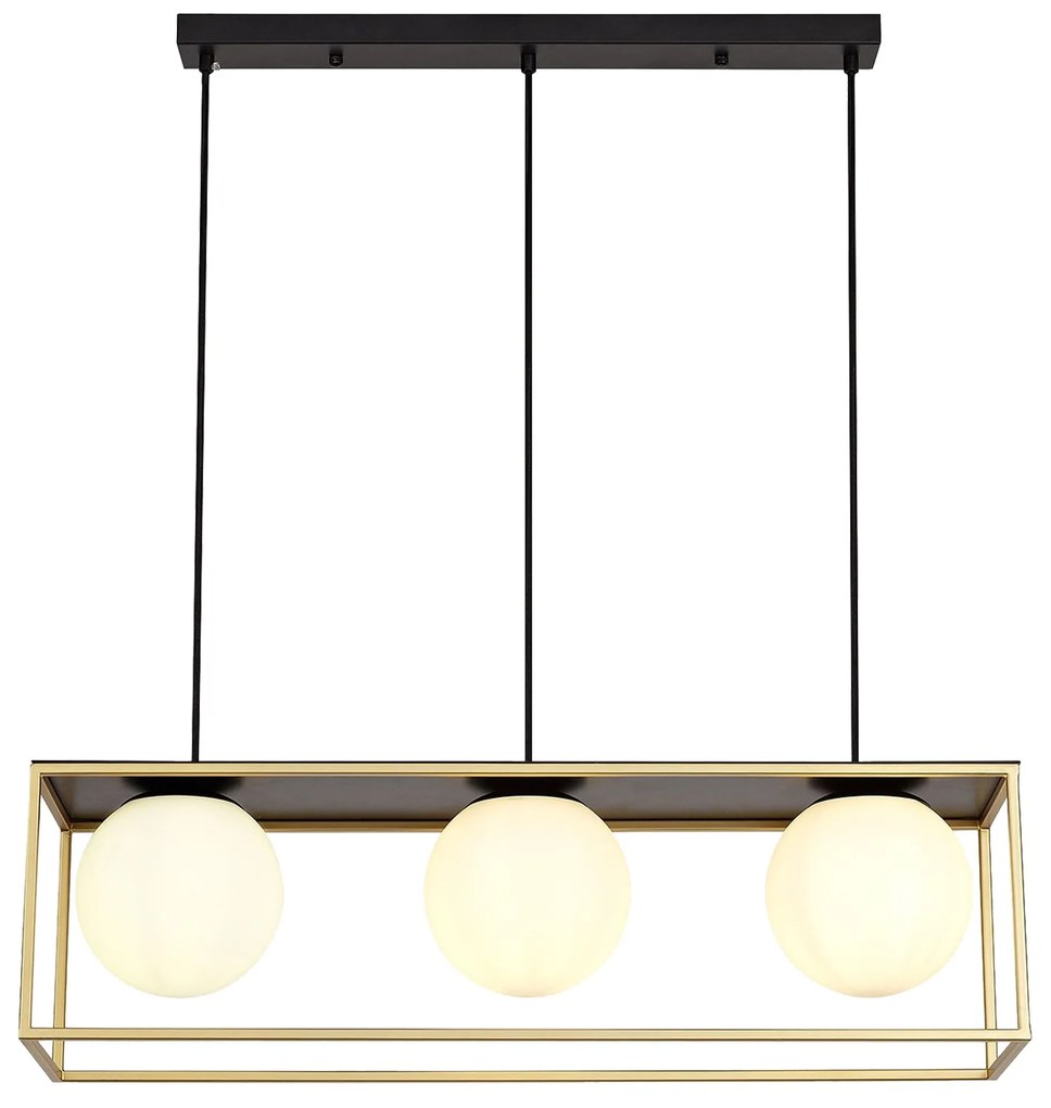 Lampa sufitowa Czarno Złota APP1164-3CP