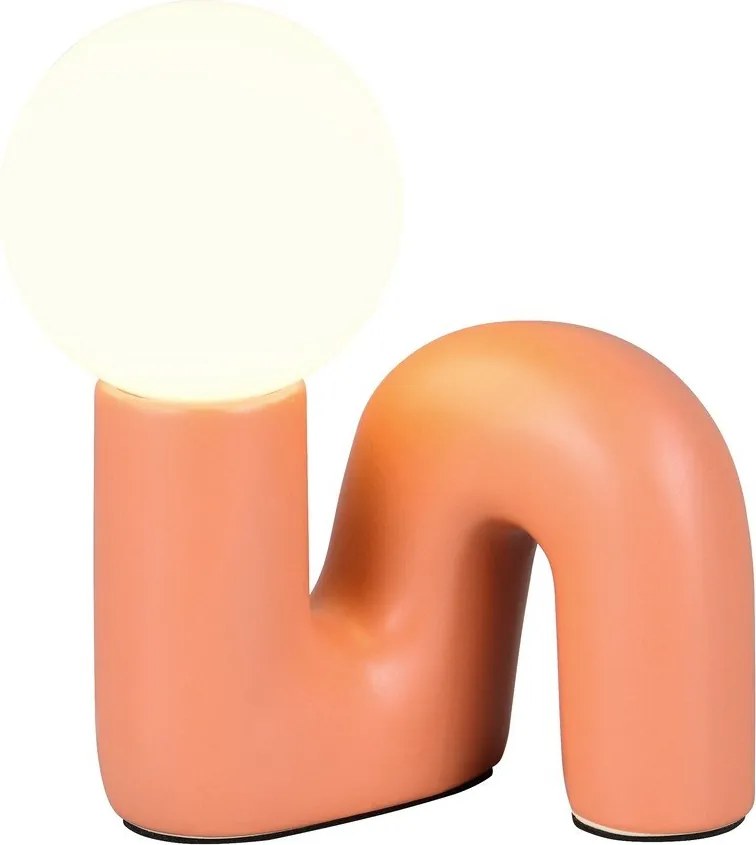 Pomarańczowa lampa stołowa ceramiczna (wysokość 21,5 cm) Quinn – Reality