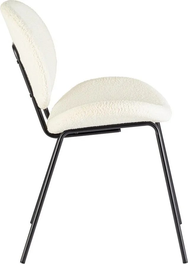 Białe tapicerowane krzesło Maddie – Yes Everyday