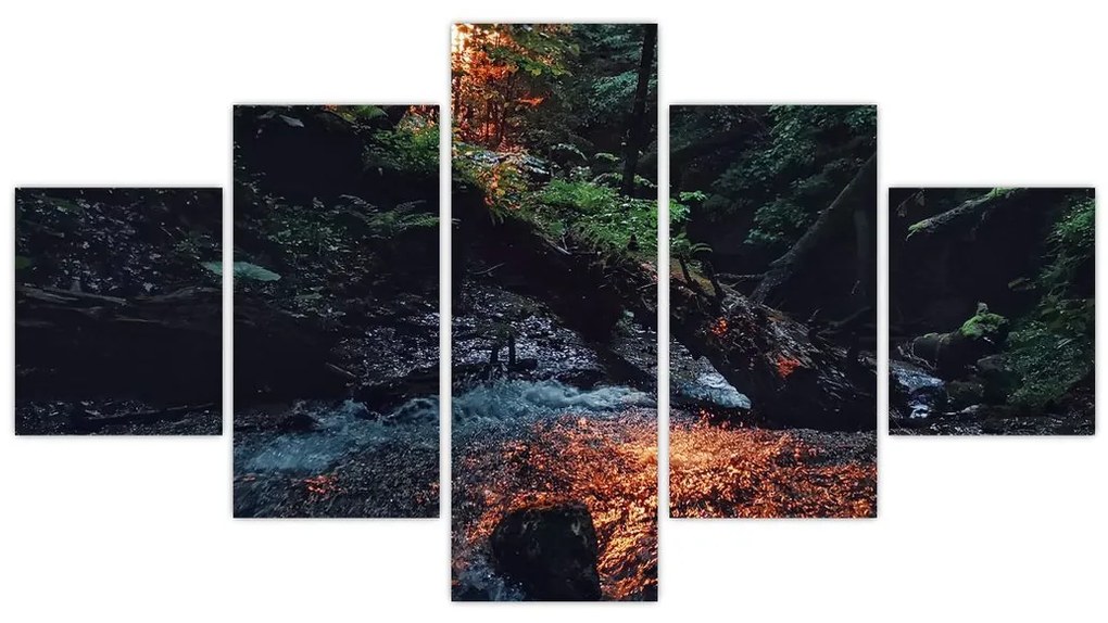 Obraz górskiej rzeki (125x70 cm)