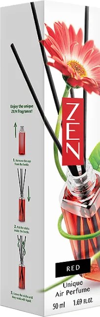 Aromatyczny dyfuzor patyczkowy ZEN RED 50 ml