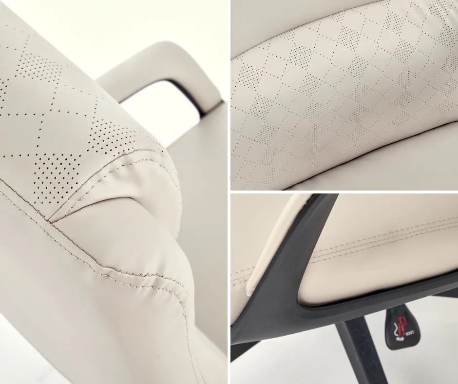 Fotel do gabinetu z ekoskóry Razor Halmar