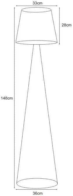 Czarna industrialna lampa podłogowa H8-N45