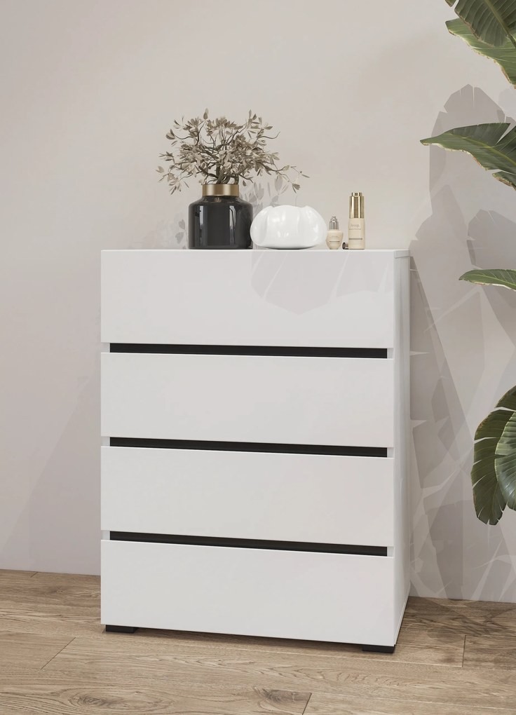 Komoda INCROCIO 59,7 cm do Salonu Sypialni Biały